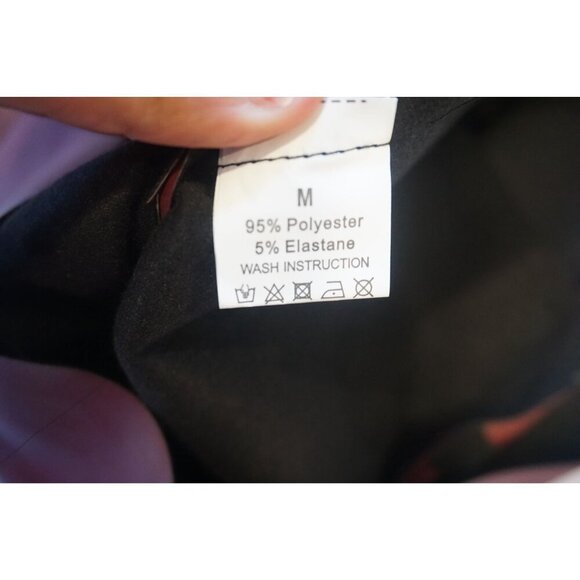 Faux Leather Pleated Sleeveless Asymmetrical Mock Neck Tank Top - Size M, NWT - Picture 6 of 7